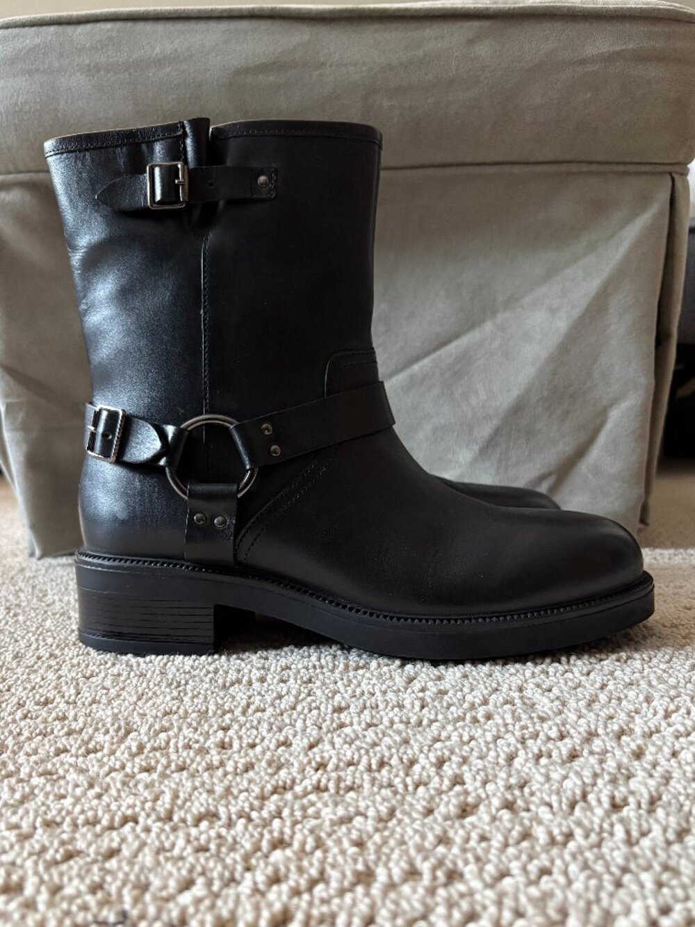Banana Republic Leather Harness Moto Boots